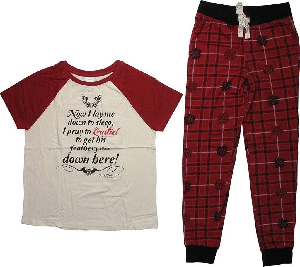 Underboss Super Natural Castiel Pray Pants and Shirt Pajama Set - TVStoreOnline