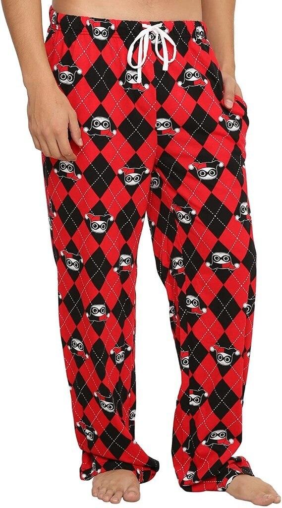 Undergirl Harley Quinn Argyle All Over Print Lounge Pants-tvso
