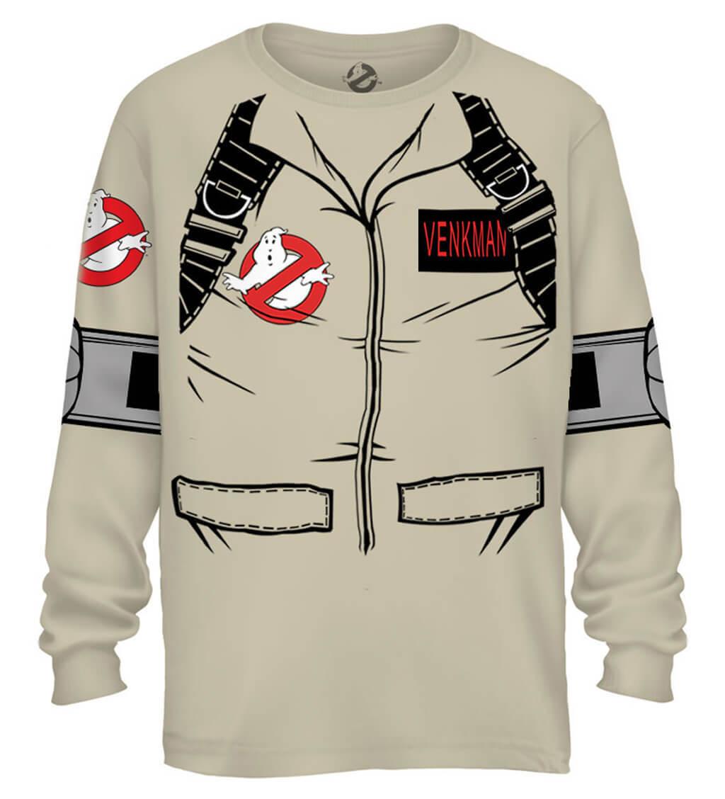 Venkman Long Sleeve Costume T-Shirt With Back Print - TVStoreOnline