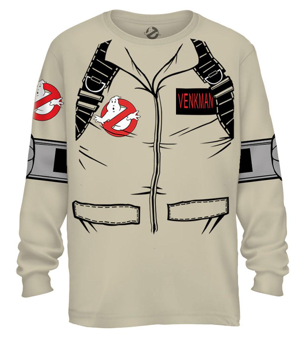 Venkman Long Sleeve Costume T-Shirt With Back Print - TVStoreOnline