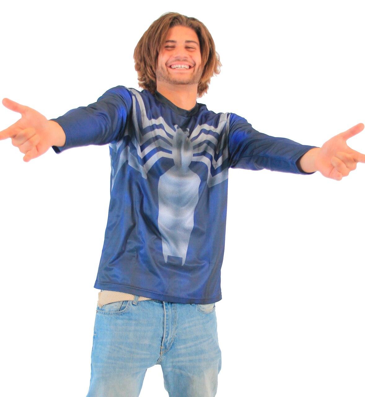 Venom Symbiote Sublimated Adult LONG SLEEVE Costume T-Shirt-tvso