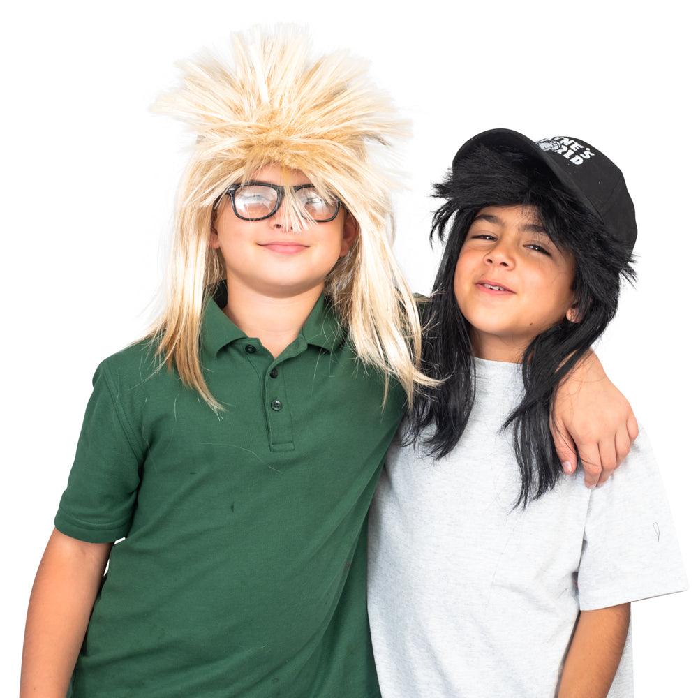 Wayne's World Garth and Wayne Youth Kids Halloween Cosplay Costume Set - TVStoreOnline