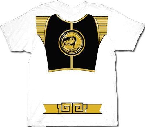 White Ranger Falcon Costume T-Shirt-tvso