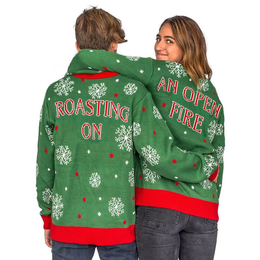 Women's Chest Snowflakes Christmas Tree Ugly Christmas Sweater - TVStoreOnline