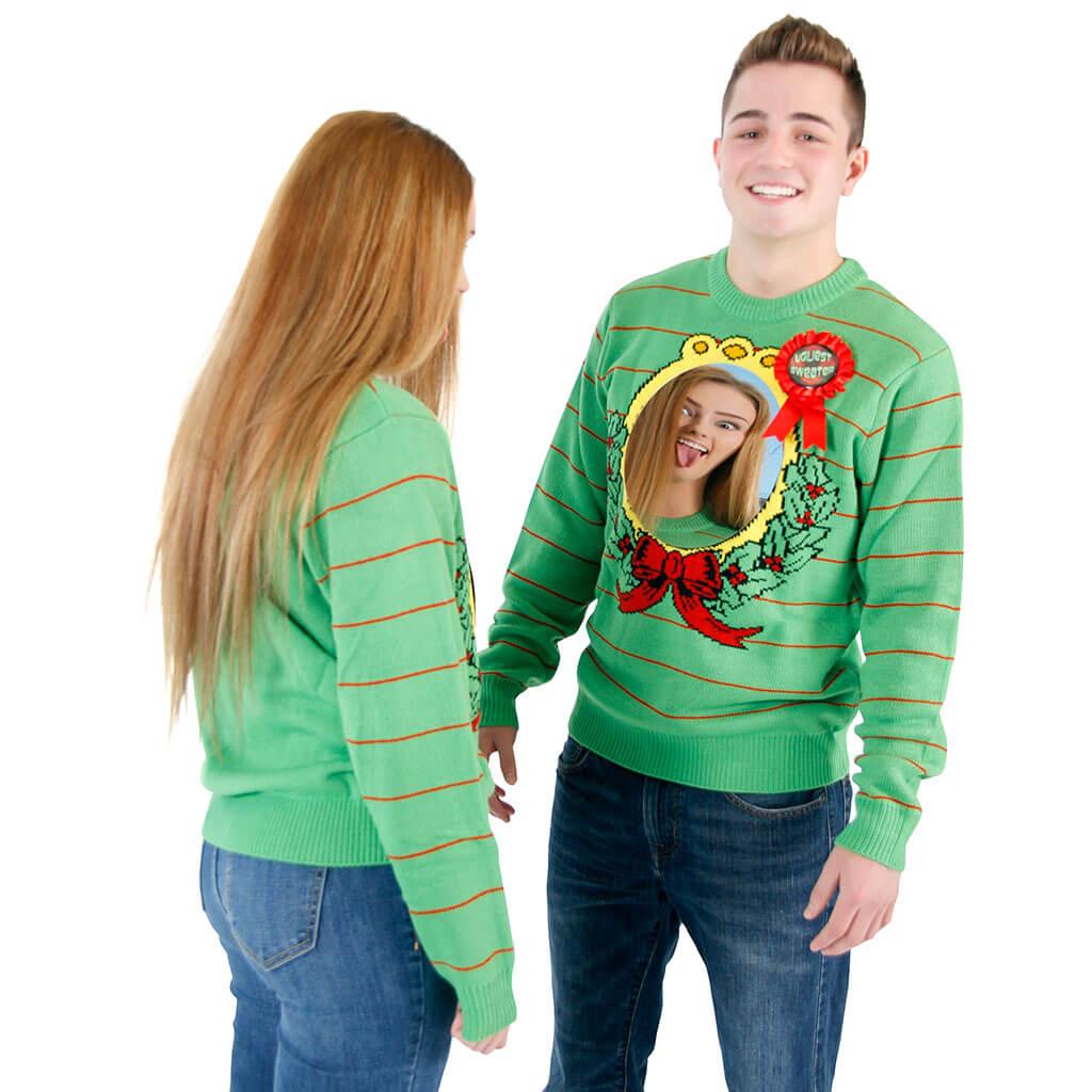 Women's Ugliest Sweater Award Humorous Ugly Christmas Sweater (with Mirror) - TVStoreOnline
