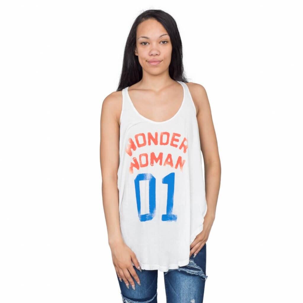 Wonder Woman 01 Distressed Juniors Tank Top-tvso