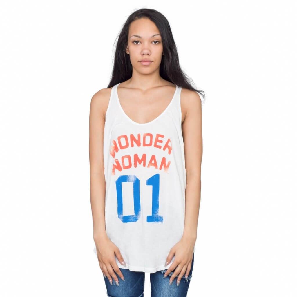 Wonder Woman 01 Distressed Juniors Tank Top-tvso