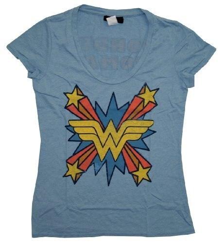 Wonder Woman The Skipper Logo Scoop Neck T-shirt-tvso