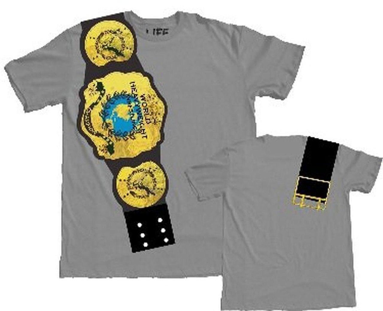 World Heavyweight Champion Belt on Shoulder T-shirt-tvso