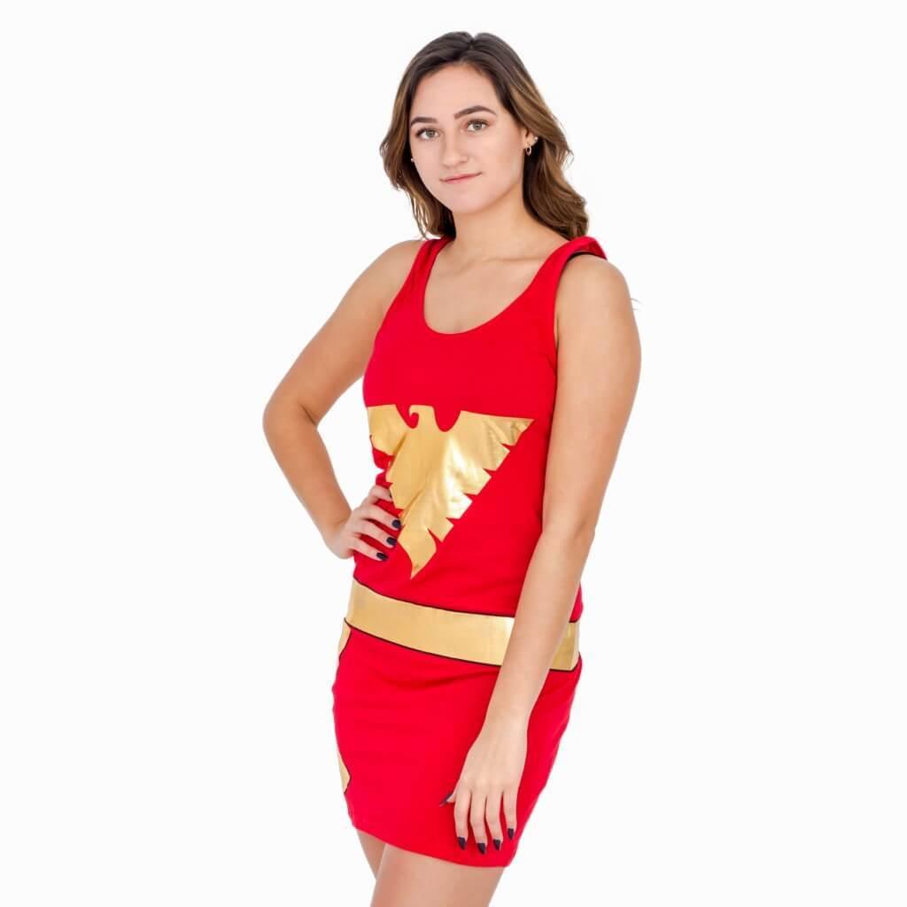 X-Men Dark Phoenix Tunic Tank Dress-tvso