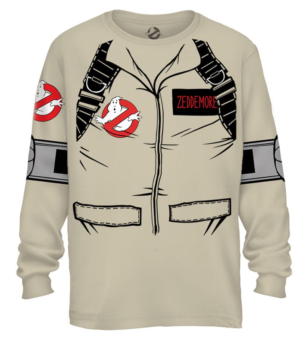Zeddemore Long Sleeve Costume T-Shirt With Back Print - TVStoreOnline