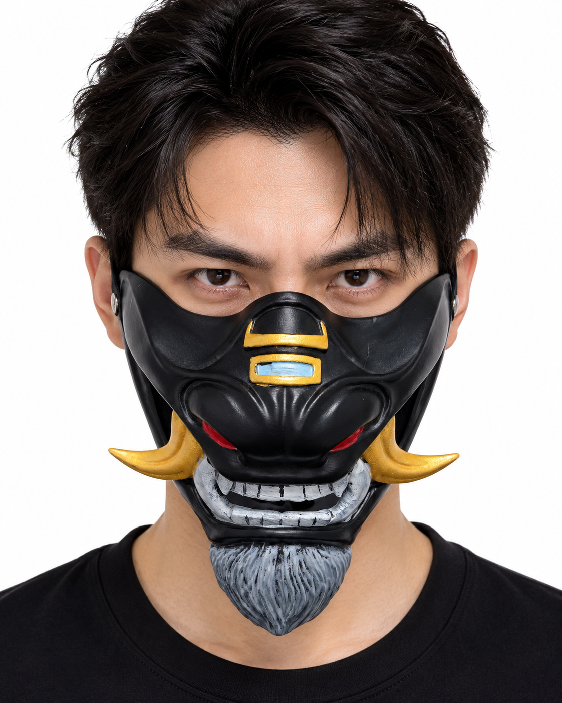 Adult Unisex Traditional Japanese Halloween Cosplay Costume Masks (4 Styles)