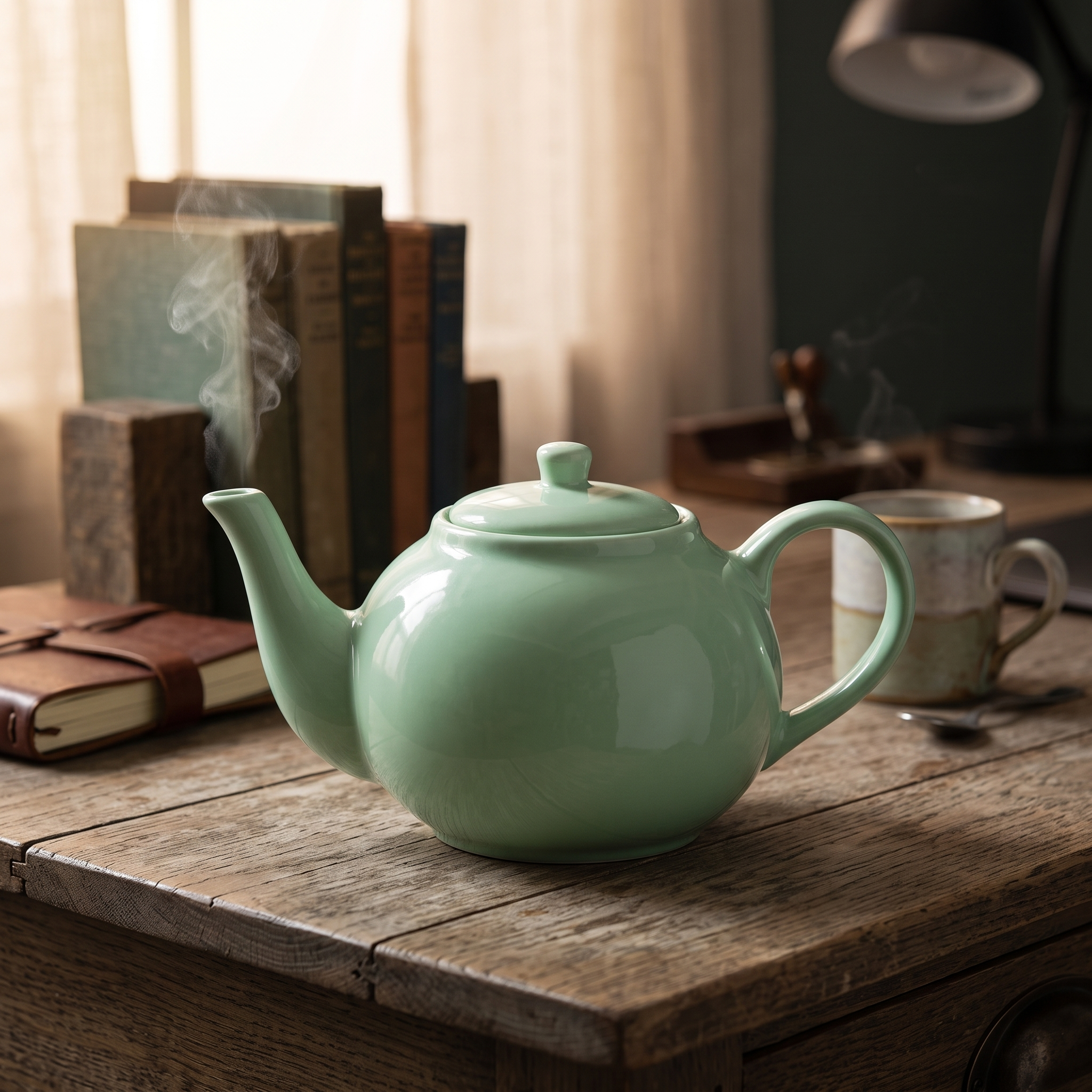 Jim & Pam's The Office Replica Gift Idea Seafoam Green Teapot
