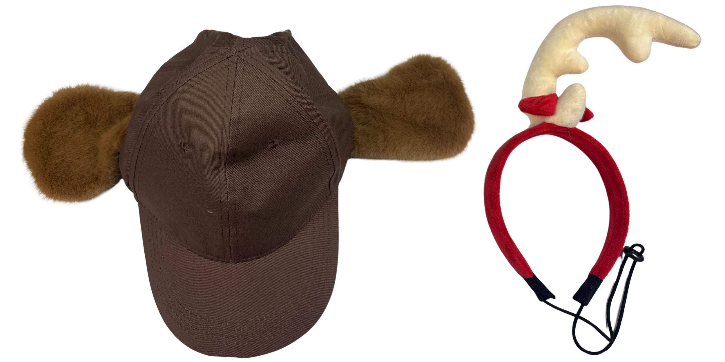 Max the Dog (Adjustable) Hat with Antlers Adult Unisex Halloween Cosplay Costume Accessory