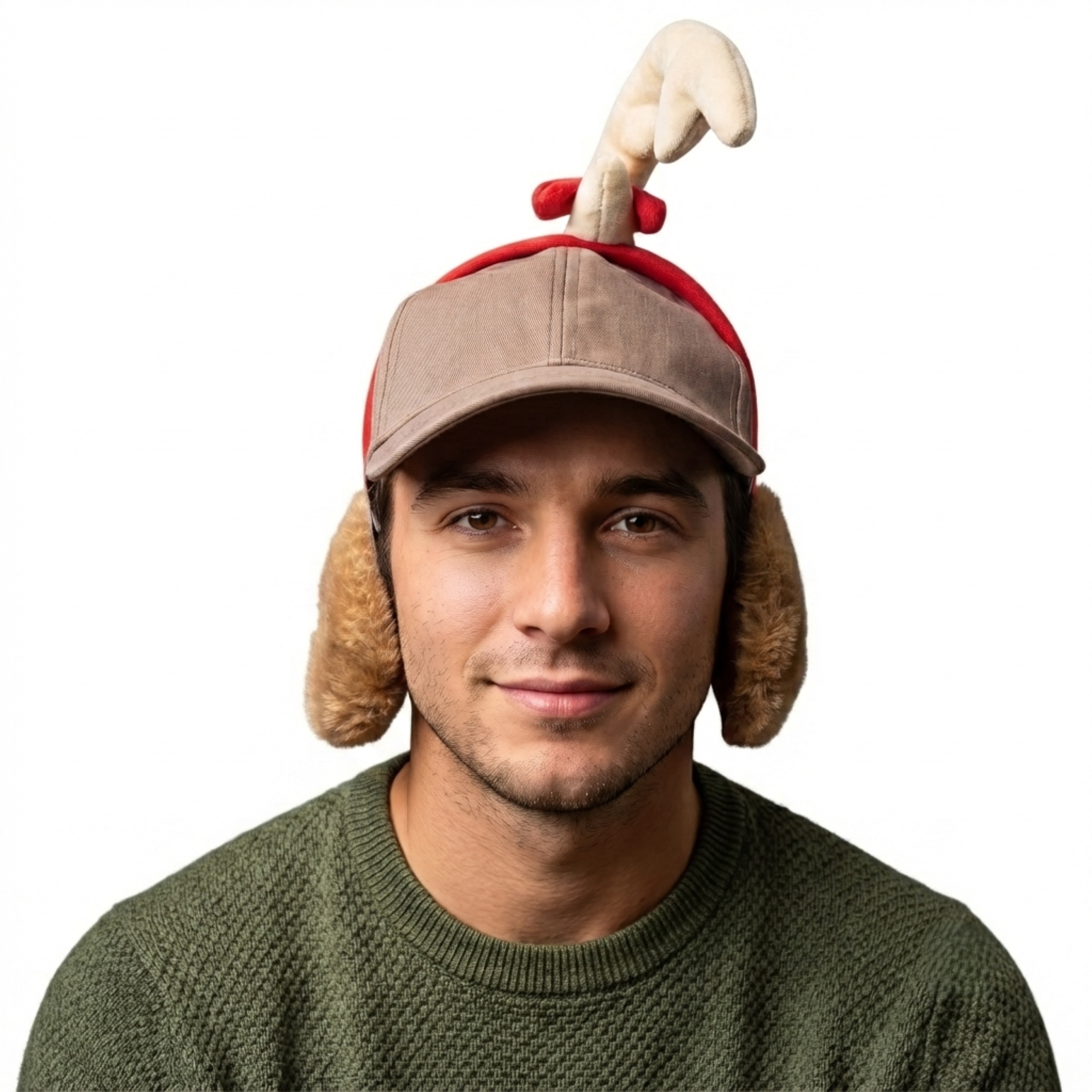Max the Dog (Adjustable) Hat with Antlers Adult Unisex Halloween Cosplay Costume Accessory