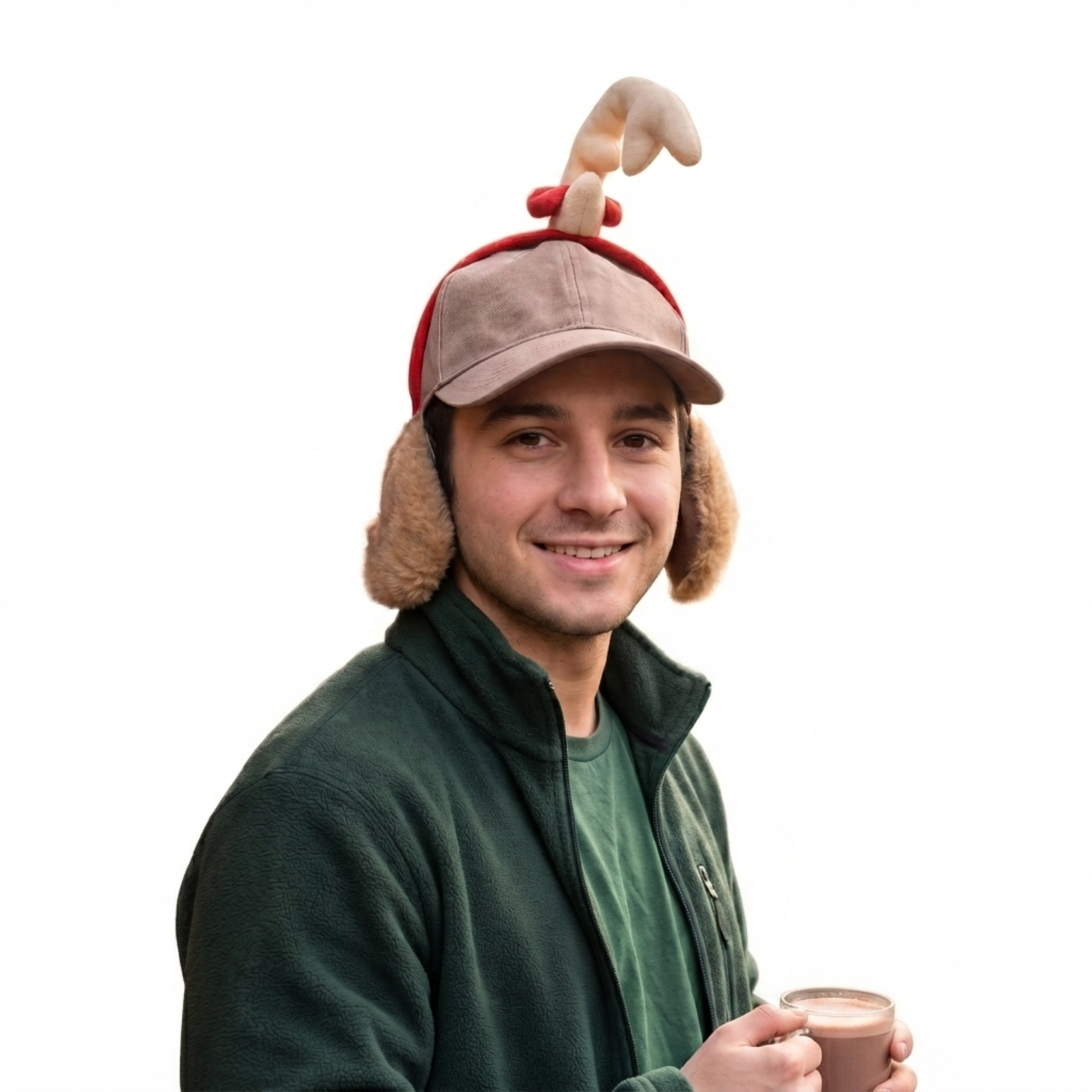 Max the Dog (Adjustable) Hat with Antlers Adult Unisex Halloween Cosplay Costume Accessory