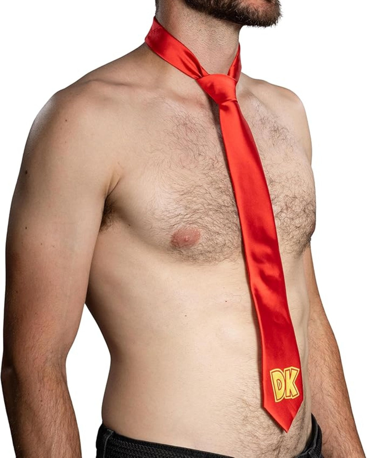 1980s Video Game Monkey Throwing Barrels Halloween Costume Accessory Tie