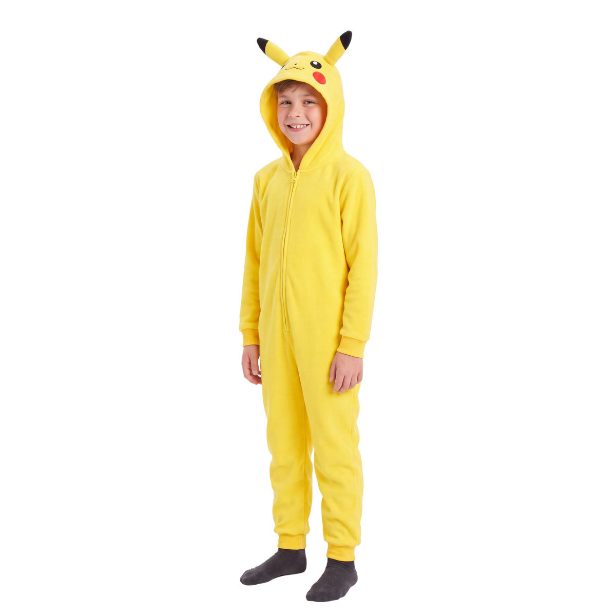 Pikachu Yellow Youth Kids Halloween Cosplay Costume Jumpsuit