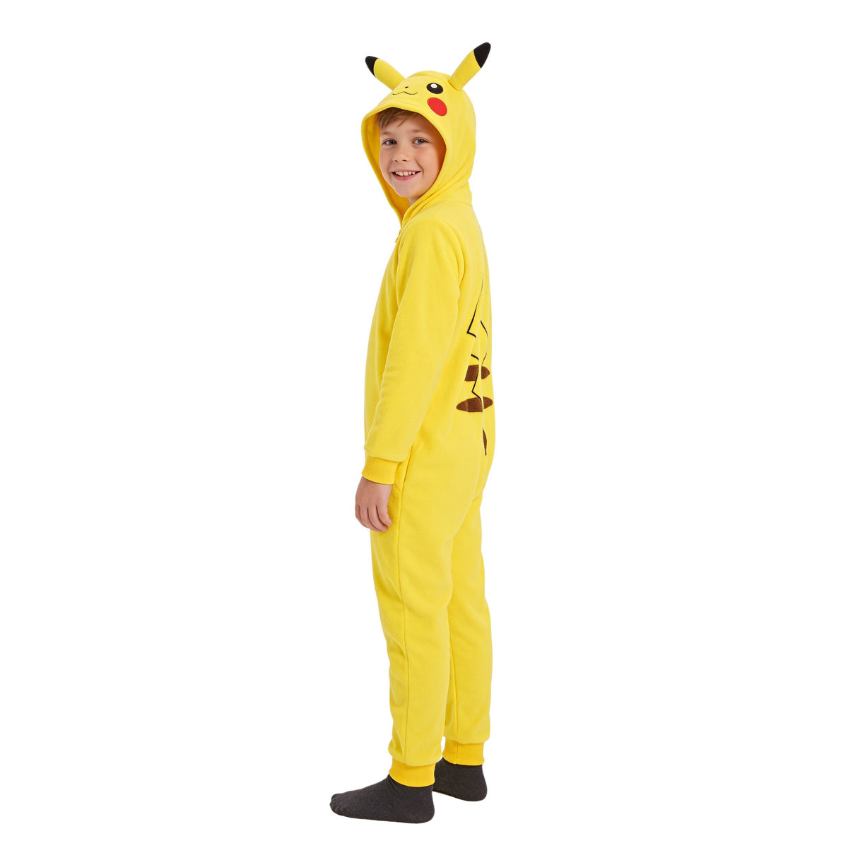 Pikachu Yellow Youth Kids Halloween Cosplay Costume Jumpsuit