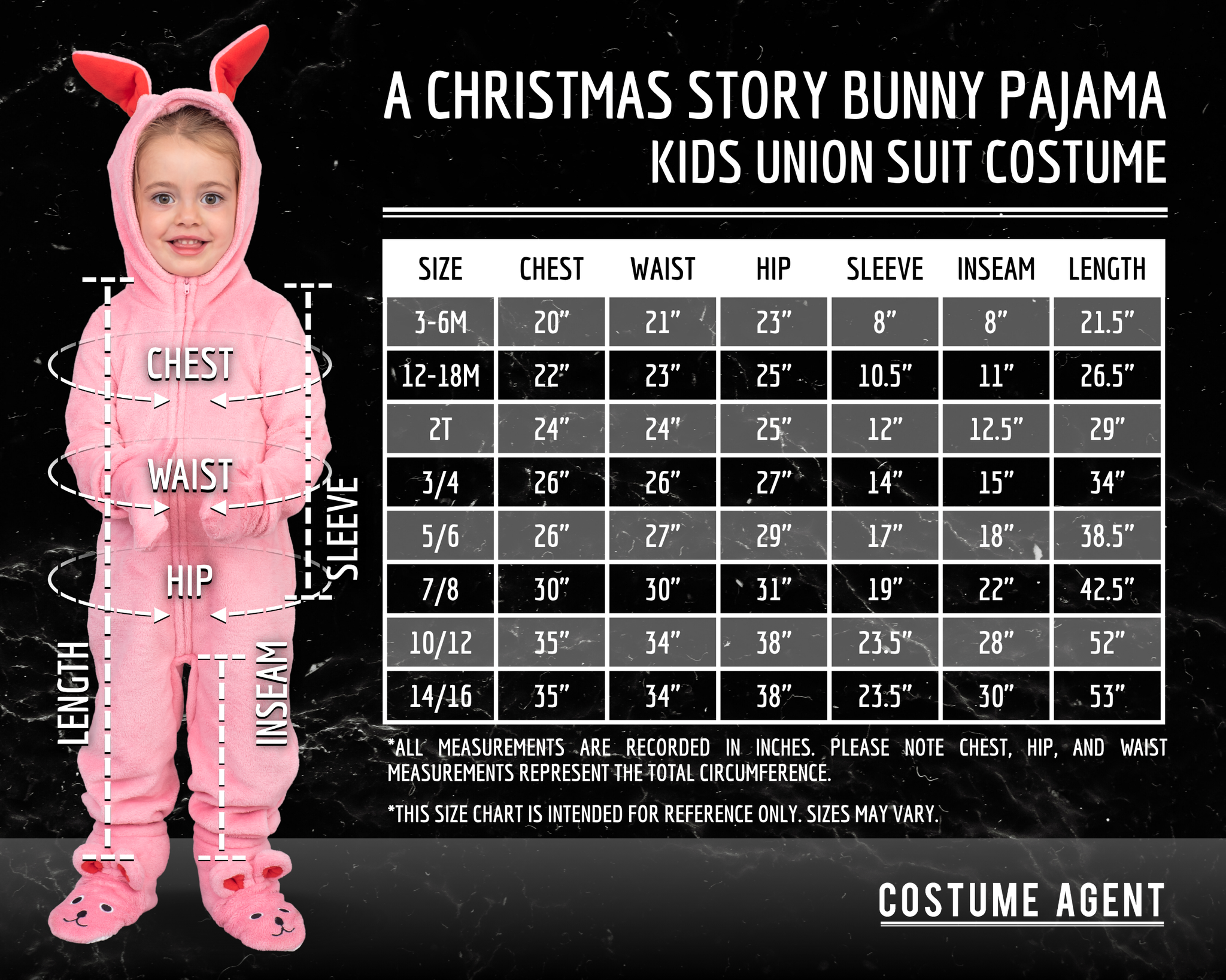 A Christmas Story Pink Bunny Pajamas Christmas Jumpsuit Halloween Costume