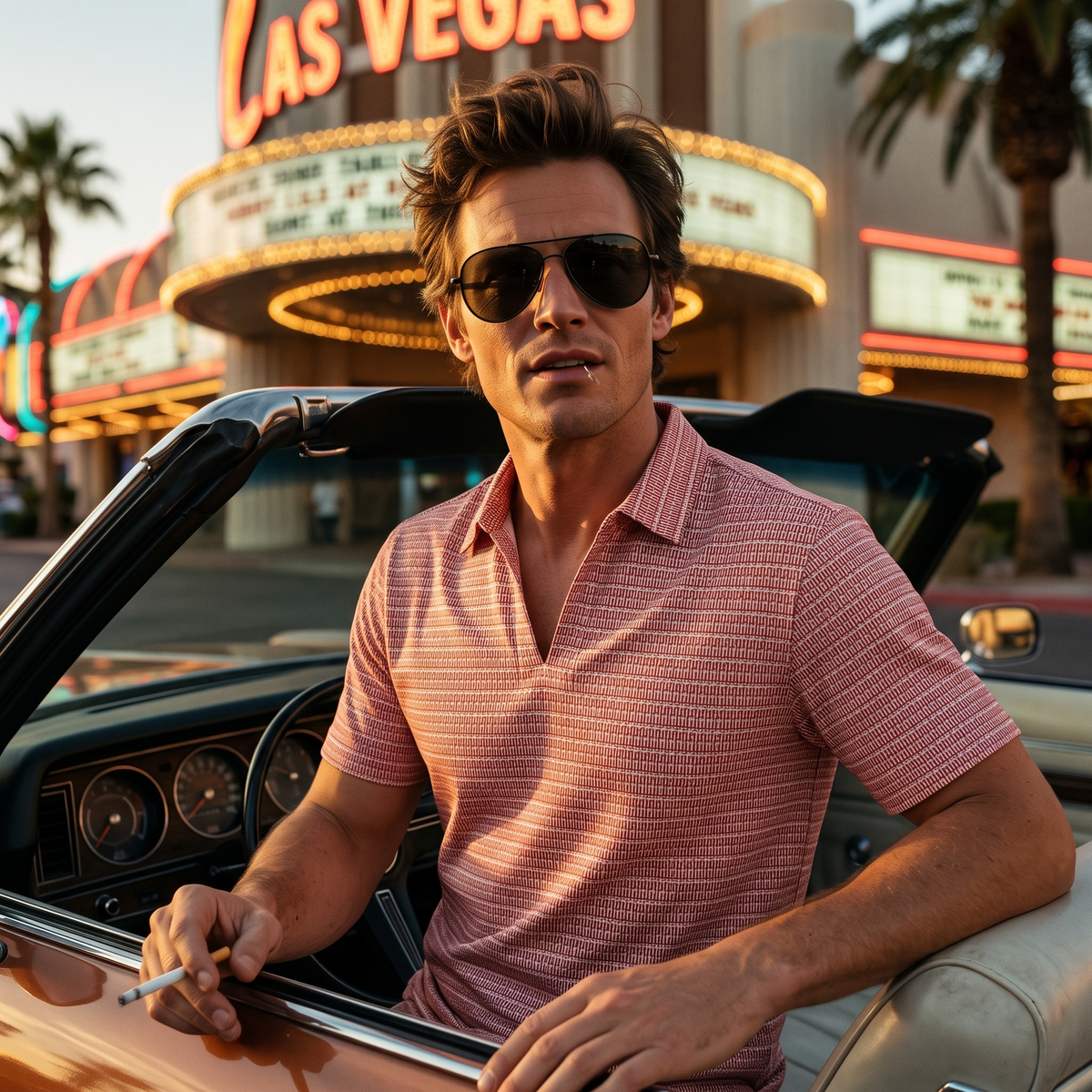 Fear and Loathing Replica Movie Raoul Duke Adult Unisex Halloween Cosplay Costume Shirt
