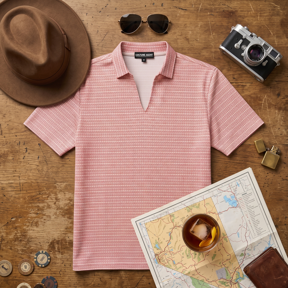 Fear and Loathing Replica Movie Raoul Duke Adult Unisex Halloween Cosplay Costume Shirt