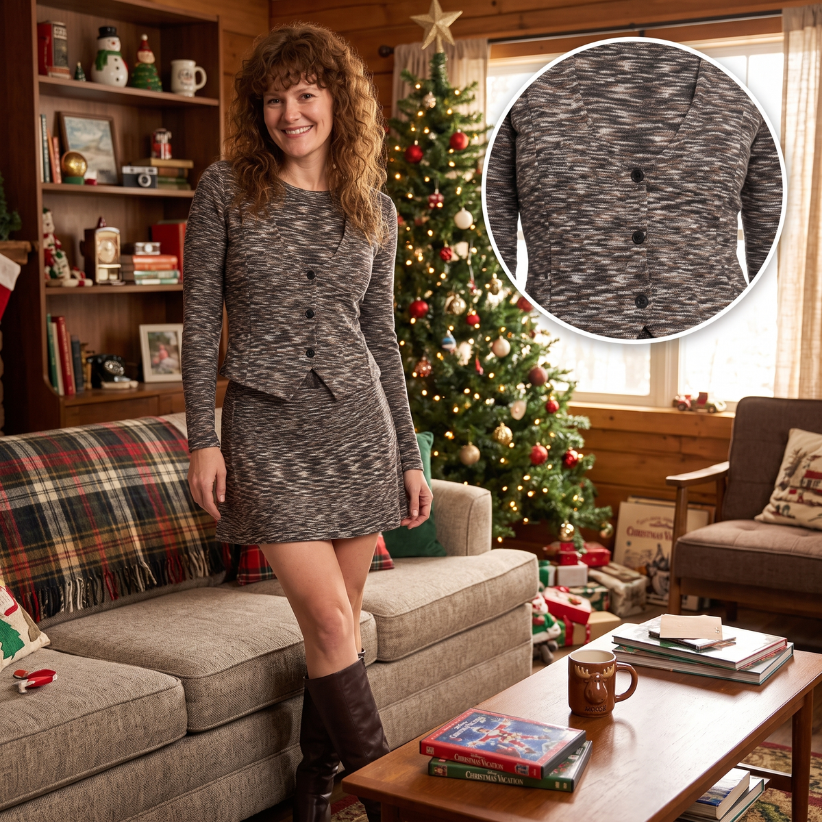 Christmas Vacation Catherine Cousin Eddie's Wife Halloween Cosplay Costume Dress