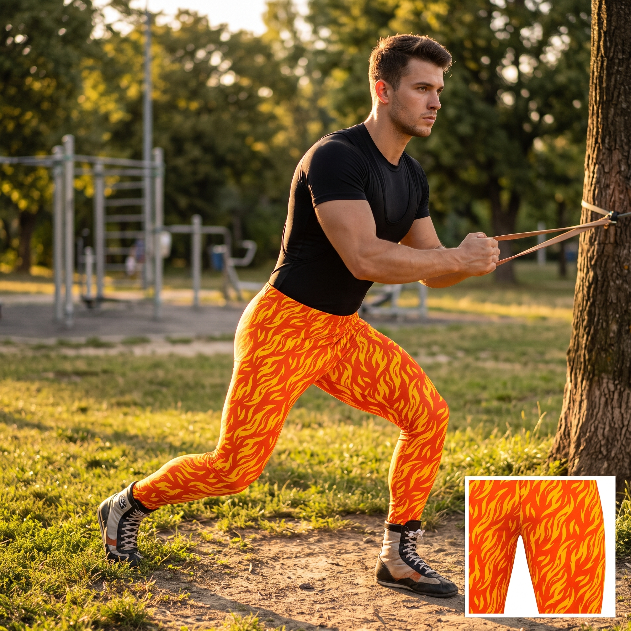 1980s Retro Style Neon Wrestling Aerobics Adult Unisex Spandex Pants
