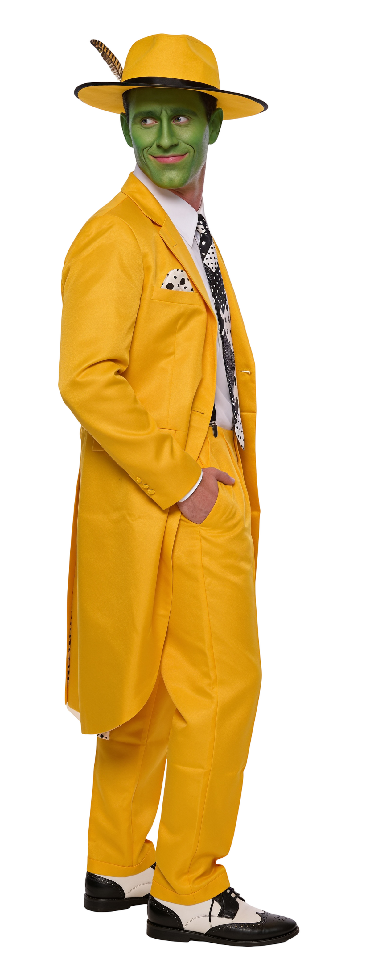 The Mask Adult Unisex Halloween Cosplay Yellow Suit Costume