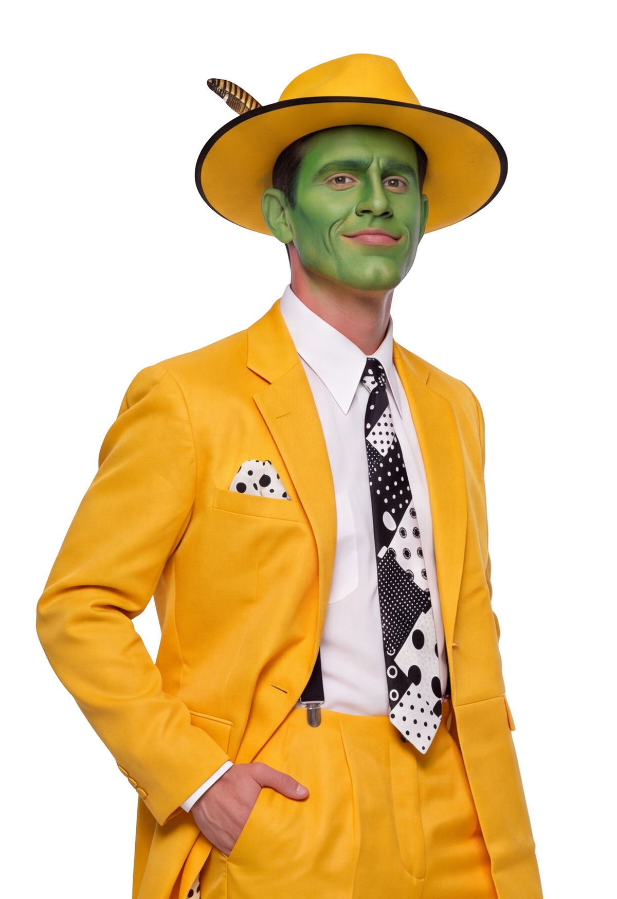The Mask Adult Unisex Halloween Cosplay Yellow Suit Costume