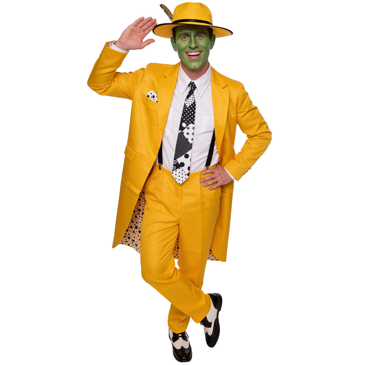 The Mask Adult Unisex Halloween Cosplay Yellow Suit Costume