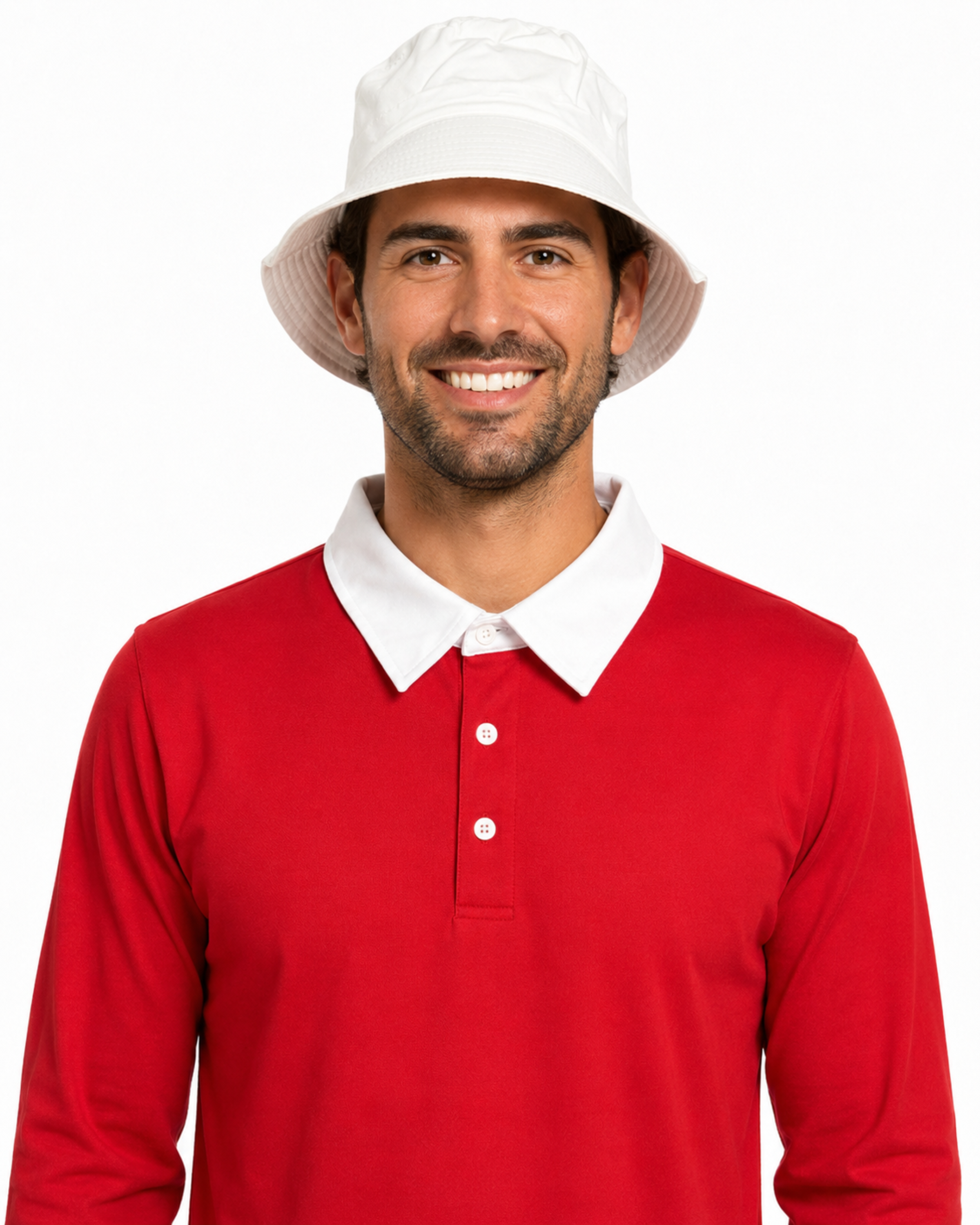 Replica Gilligan Character Adult Unisex Halloween Cosplay Costume Shirt/Hat Set