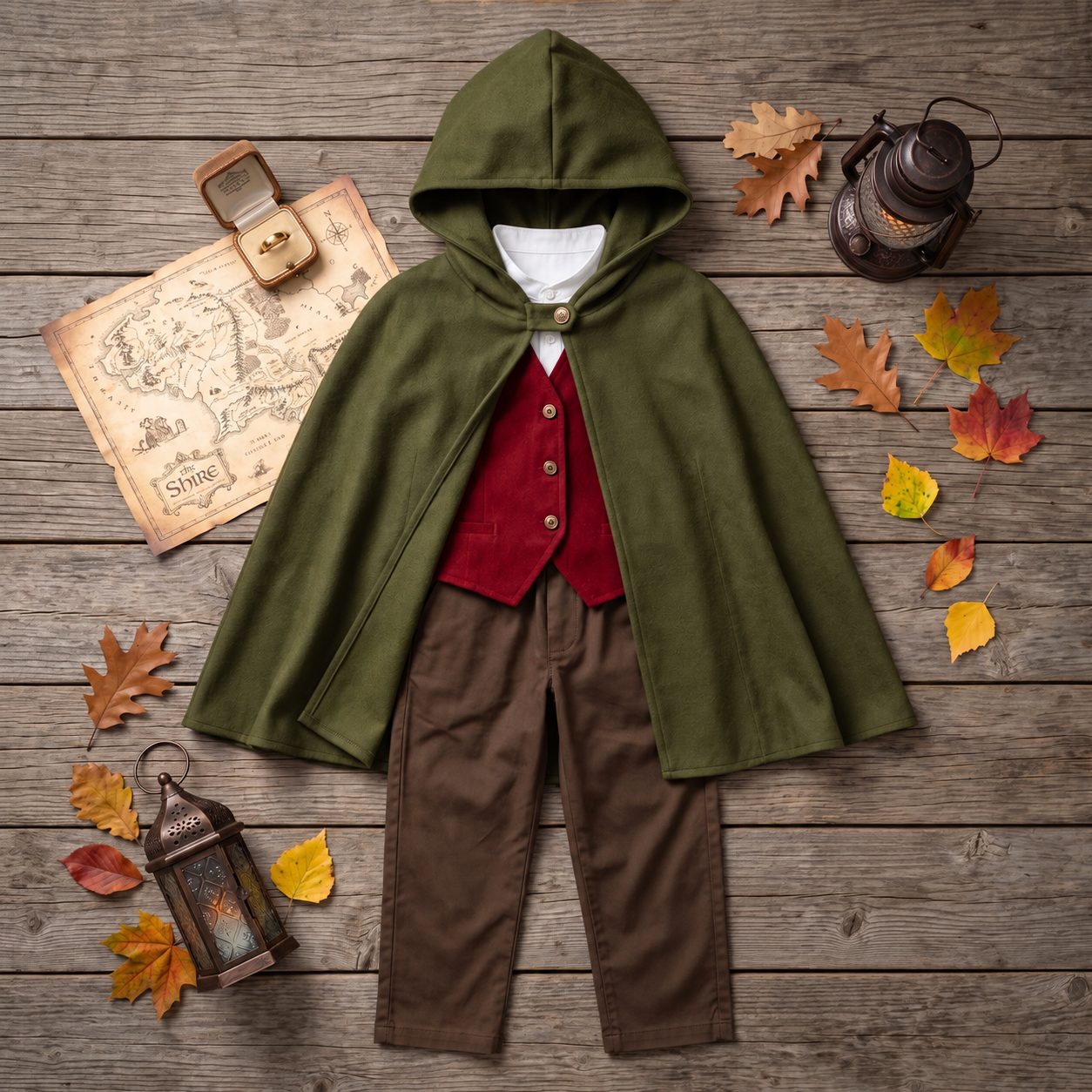 Youth Kids Wedding Bearer Halloween Costume Complete 5-Piece Set