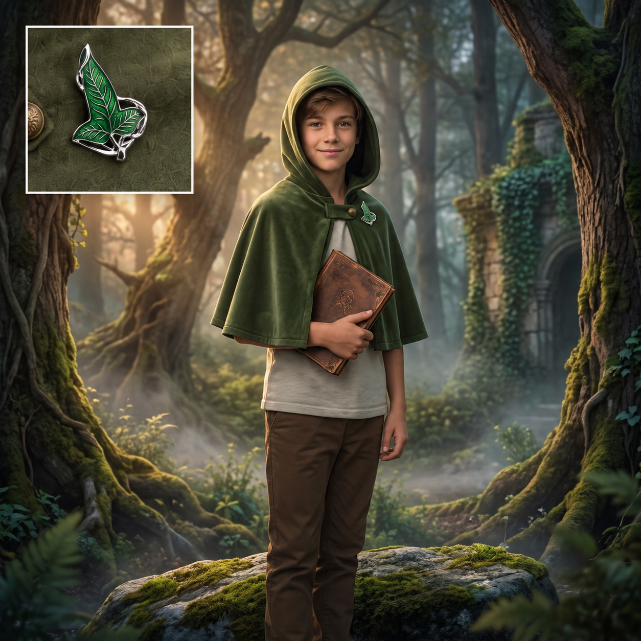 Youth Kids Wedding Bearer Halloween Costume Cape