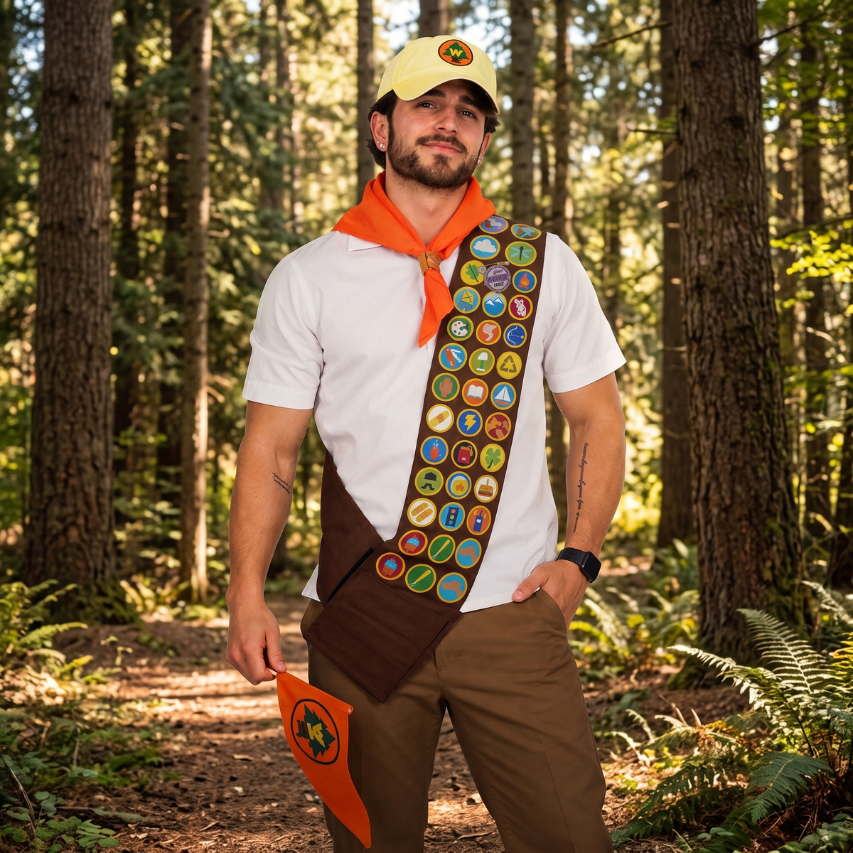 Russel Printed Unisex Sash Halloween Cosplay Costume Set