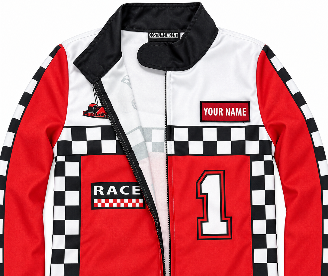 Custom Kids Youth Auto Racing Halloween Cosplay Costume Suit