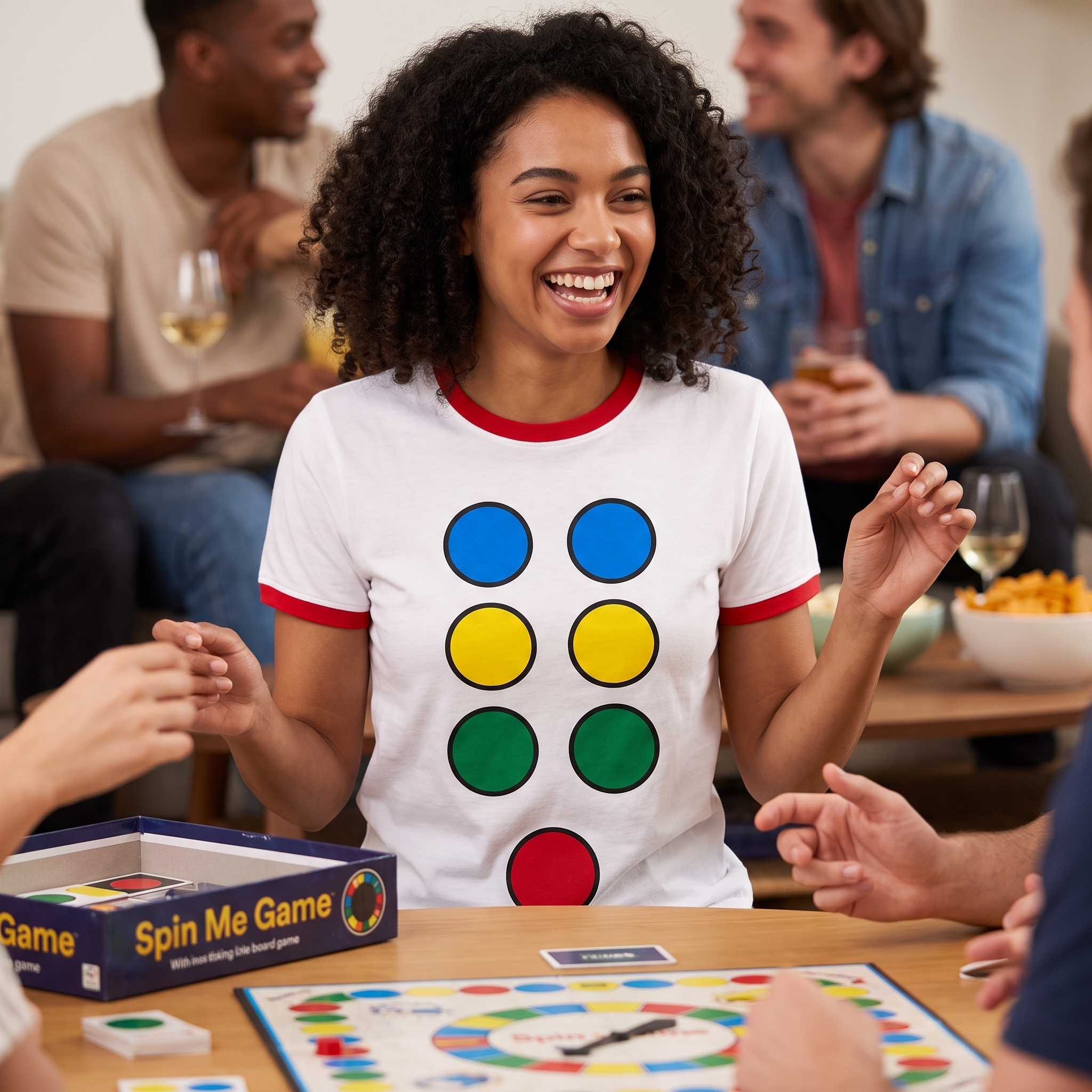 Spin Me Game Adult Unisex Fun Party Halloween Cosplay Costume T-Shirt