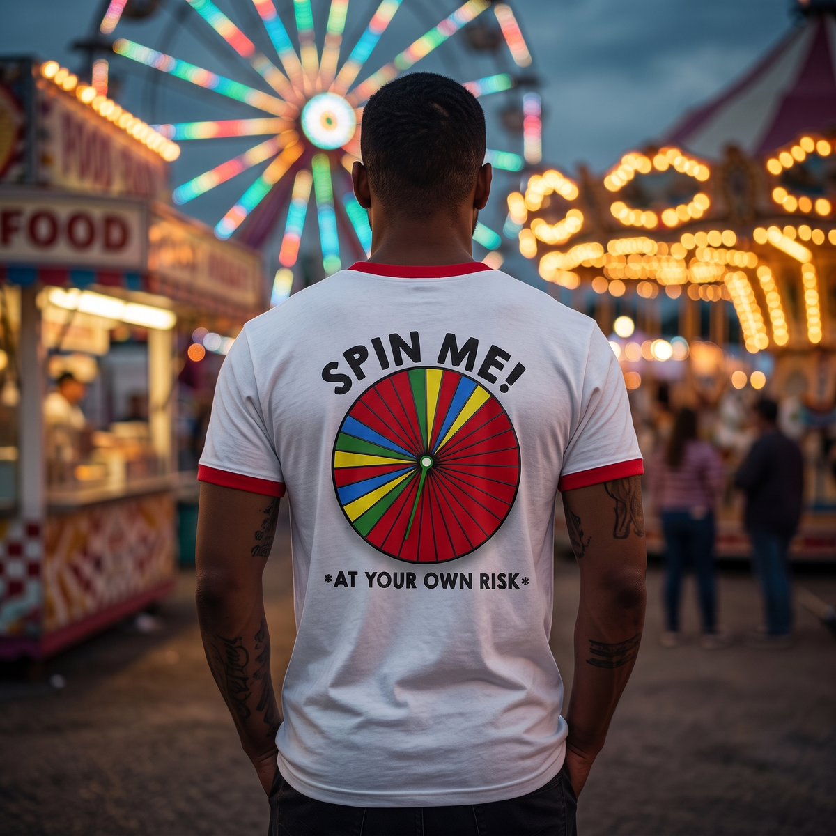 Spin Me Game Adult Unisex Fun Party Halloween Cosplay Costume T-Shirt