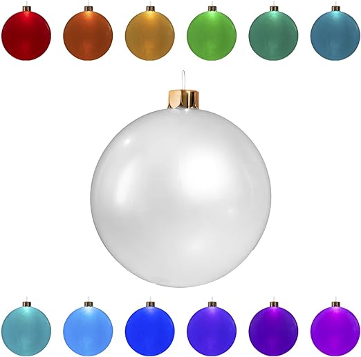 Inflatbale Oversized Ornaments Balls Outdoor Indoor Light up LED