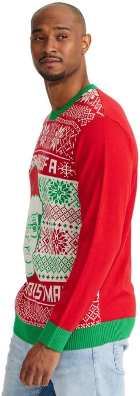 The Office Men's Ugly Christmas Sweater Dreaming of A Dwight Christmas