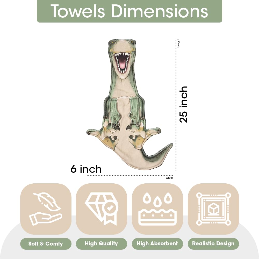 Animal Funny Themed Hanging Hand Towels for Bathroom & Kitchen – Soft Decorative Face Washcloths with 10 Cute Designs