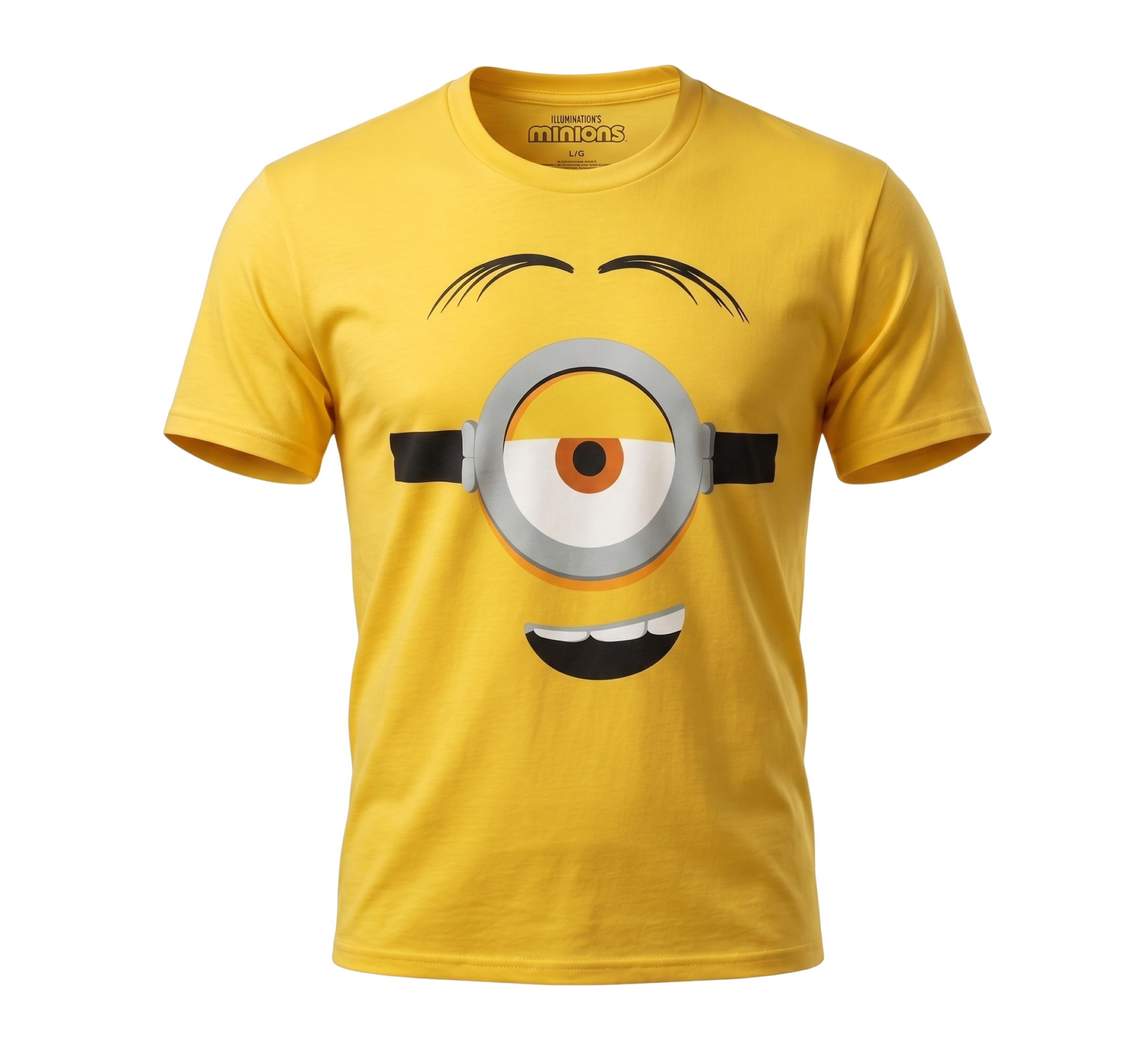 Adult Minions Big Face Unisex Halloween Cosplay Costume T-Shirt