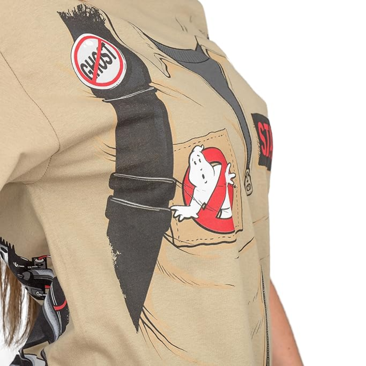Ghostbuster Short Sleeve Costume T-Shirt with Back Print