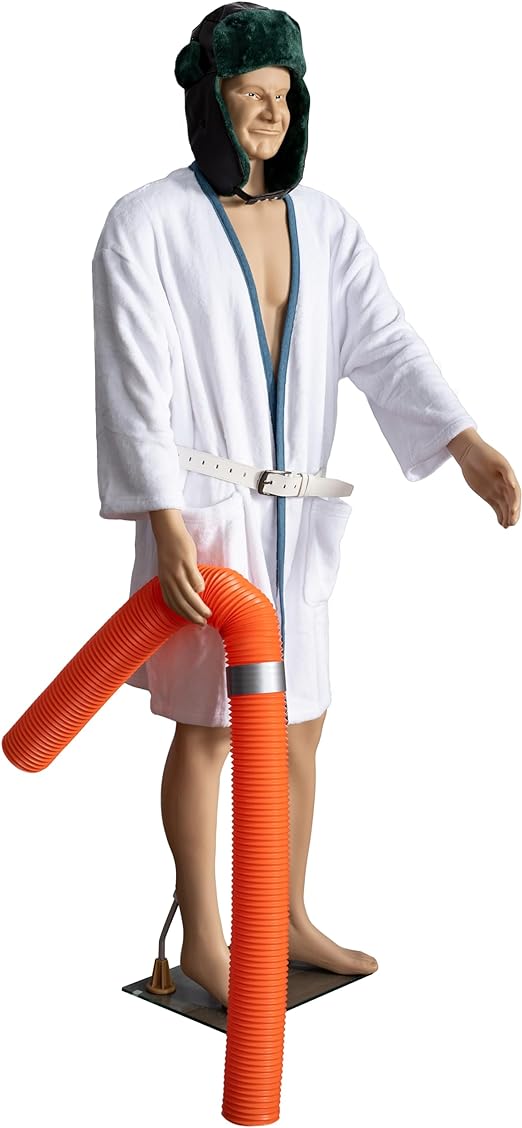 6 feet Tall Mannequin with Robe Belt Hat and Hose Holiday Decoration - TVStoreOnline