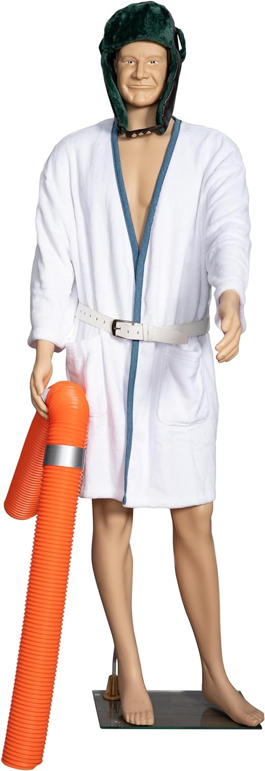 6 feet Tall Mannequin with Robe Belt Hat and Hose Holiday Decoration - TVStoreOnline