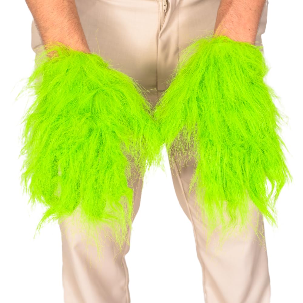 Halloween Costume Accessory Furry Gloves