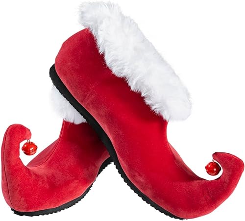 Green Monster Christmas Movie Red Shoes with Bells