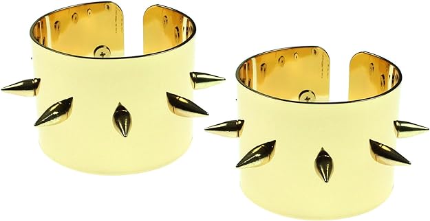 Suicide Squad Harley Quinn metal Spike Cuffs - Set of 2