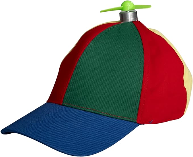 Rainbow Propeller Nerd Adjustable Hat
