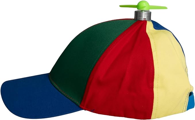 Rainbow Propeller Nerd Adjustable Hat